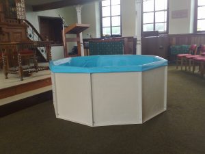 fibreglass baptistry