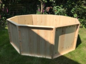 wooden baptistry 9-sided